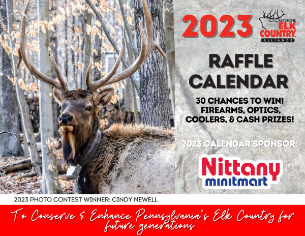 KECA RAFFLE CALENDAR 2023 | Keystone Elk Country Alliance