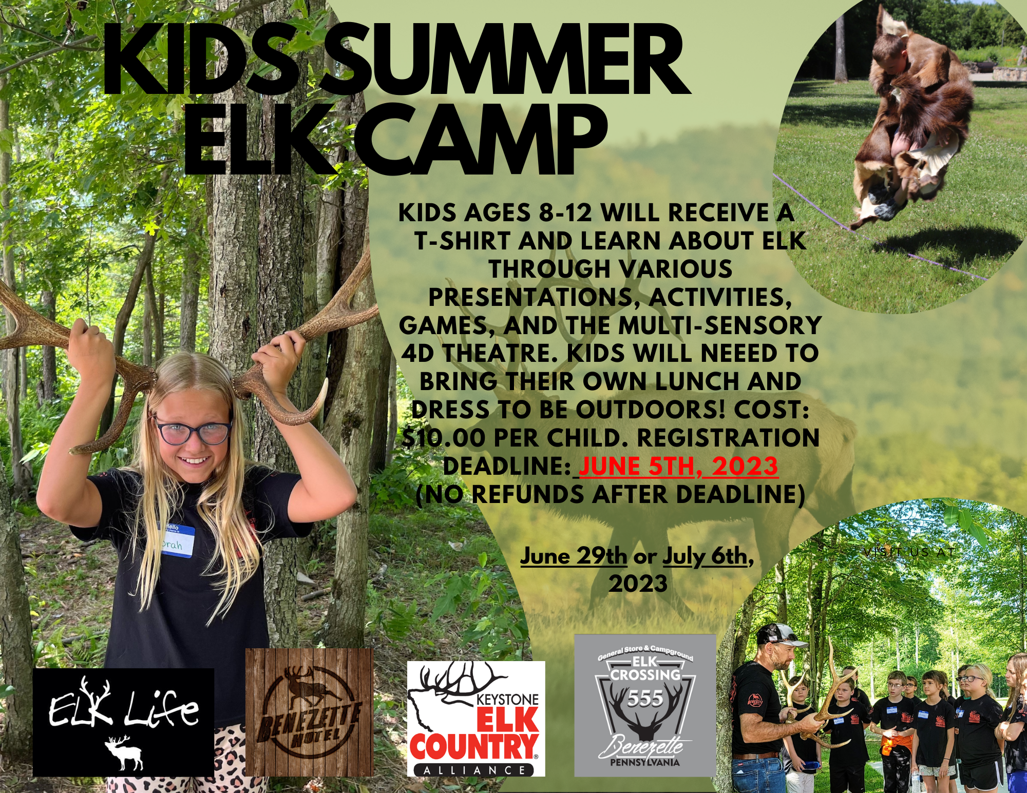 2023 Summer Elk Camp Flyer