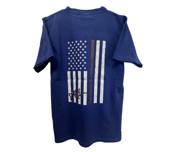 American Flag Short Sleeve - Navy