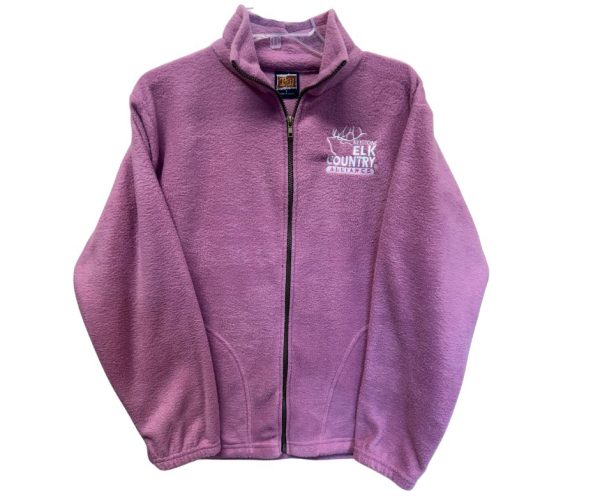 Zip Up Fleece Jacket - Pink