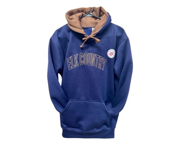 Adult Sweatshirt - Navy and Brown