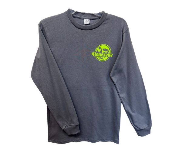 Long Sleeve Grey and Safety Green