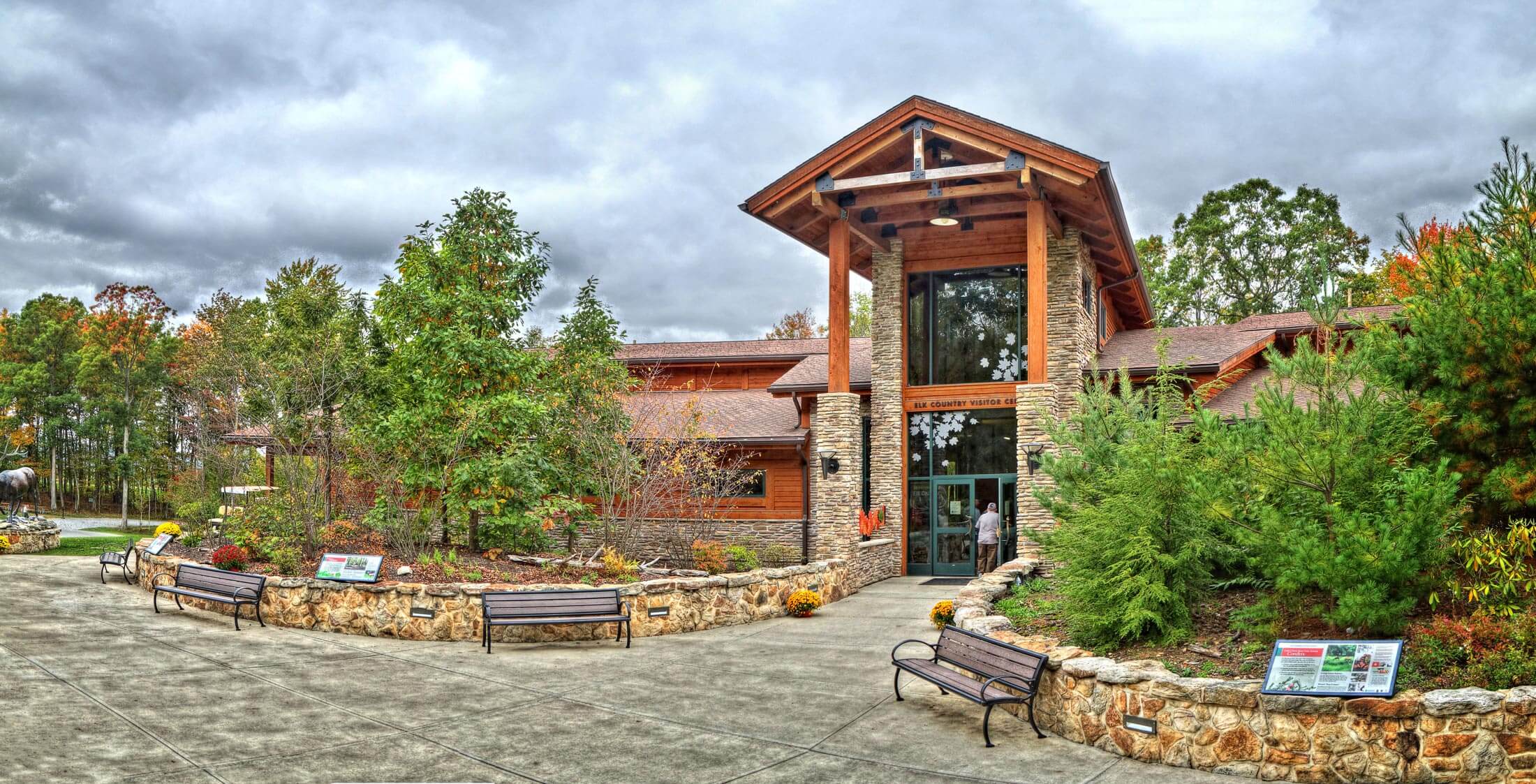 Elk Country Visitors Center Outside Entrance